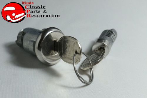 66 Chevelle 69 Gto Pontiac B-Body Glove Trunk Door Locks Later Style Round Keys