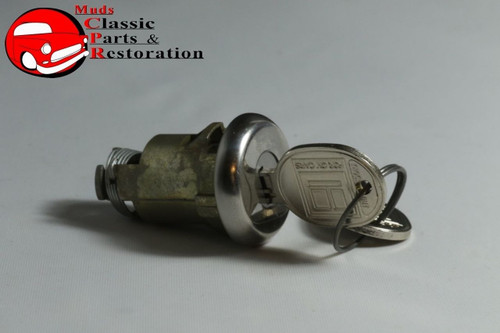 66-67 Gto Chevy Gm A Body Trunk Rear Deck Lid Lock Cylinder Shaft Gasket Key Kit