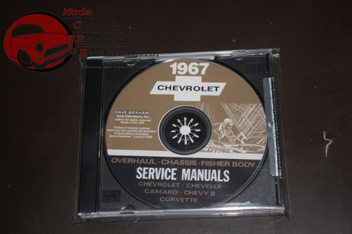 67 Chevy Overhaul Chassis Fisher Body Service Manuals Cd Rom Chevelle Camaro