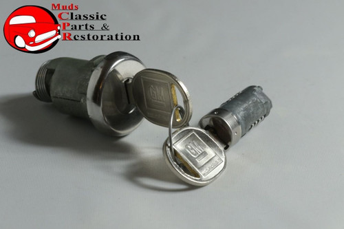 67 Chevelle Locks Glovebox & Trunk Cylinder & Keys Only Later Style Keys