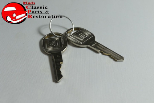 67 Chevelle Locks Glovebox & Trunk Cylinder & Keys Only Later Style Keys