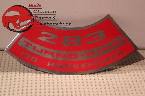 67 Chevy Truck 10 Series 2-Barrel Carb 283 170 Hp Air Cleaner Decal