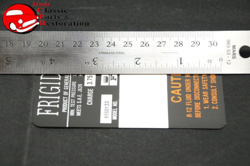 67 Impala, Gmc/Chevy Truck Frigidaire Compressor Decal Gm#6550133