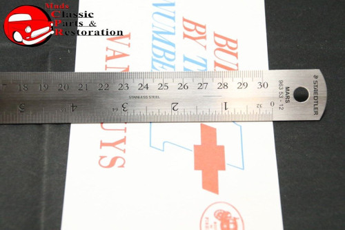 67-68 Camaro Nova Firebird Impala Built By # 1 Team Van Nuys Window Card