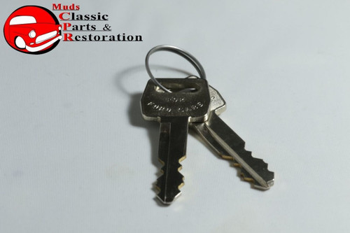 67-69 Mustang Ford Ignition & Door Lock Cylinder Keys Set Kit