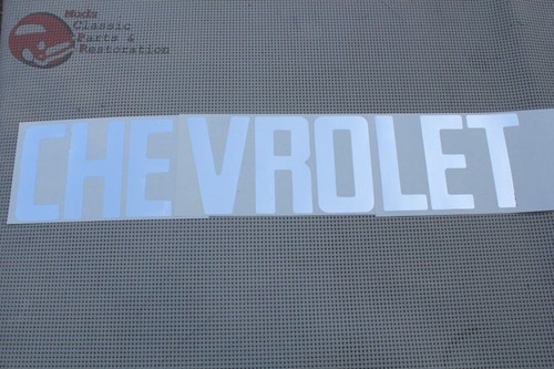 67-72 Chevy Pickup Truck Fleetside Rear Tailgate Chrome Letter Decal Set New