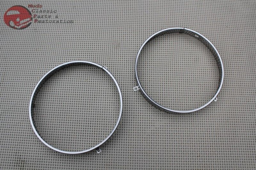 7" Headlight Headlamp Bulb Retaining Retainer Trim Ring Set Gm Chevy Oldsmobile