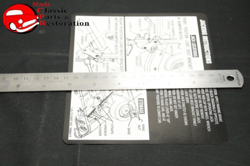70 Camaro Non Rally Wheels Jack Instructions Decal Gm#3990417