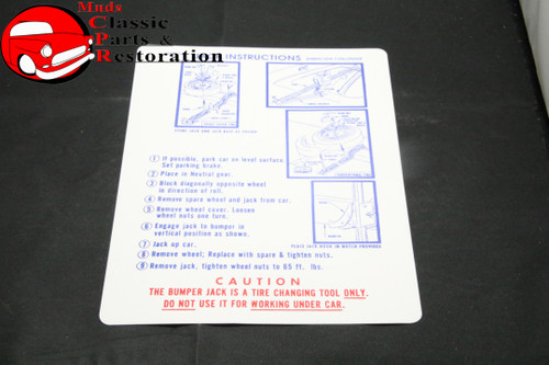 70 Barracuda, Challenger Jack Instructions Decal