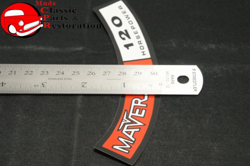 70 Maverick 120 Horsepower Air Cleaner Decal