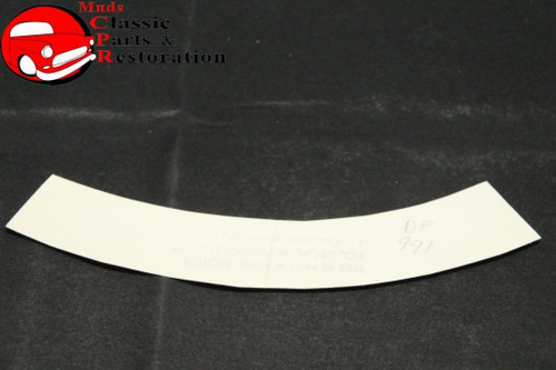 70 Maverick 120 Horsepower Air Cleaner Decal