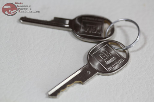 70-73 Chevy Camaro Door Trunk Lock Kit Long Cylinders Round Oval Head Keys New