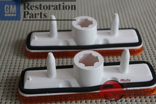 70-73 Camaro Side Marker Lamp Light Lens Kit Correct Sae Guide Markings Set Of 4