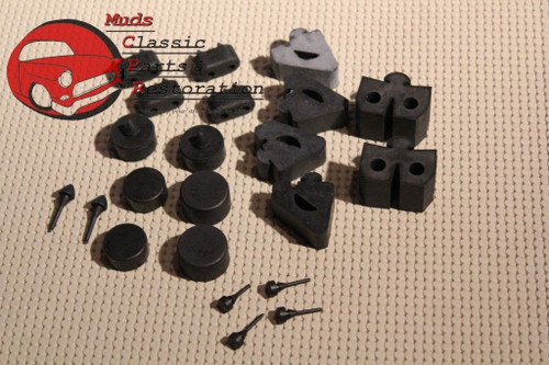 70-81 Camaro Firebird Body Alignment Rubber Stopper Bumper Set Kit 20 Pieces