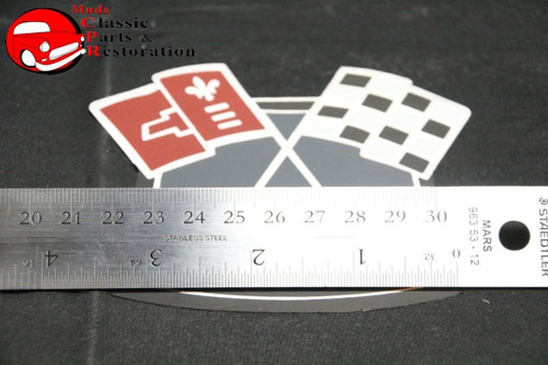 71 Camaro Crossed Flags Air Cleaner Decal