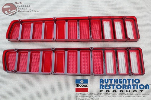 73 74 Dodge Charger Mopar B Body Tail Light Lamp Lens Lenses Brake Light New