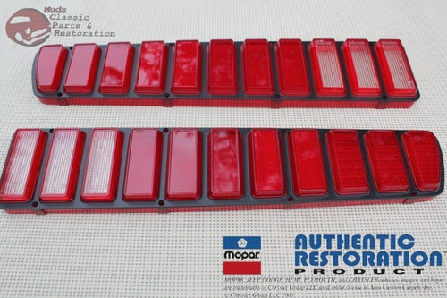73 74 Dodge Charger Mopar B Body Tail Light Lamp Lens Lenses Brake Light New