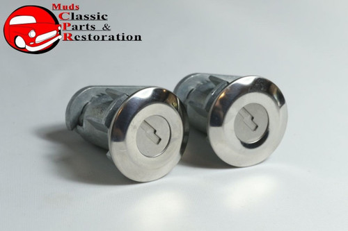 73-76 Ford Mustang Ignition Door Lock Cylinder Set After 5/14/73