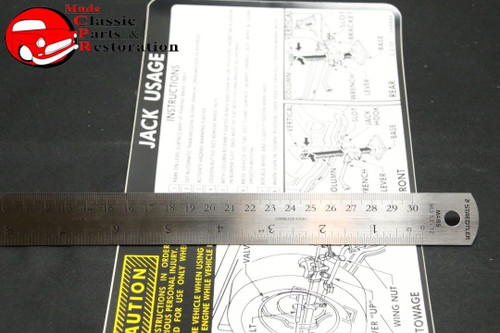 74 El Camino Jack Instructions Decal