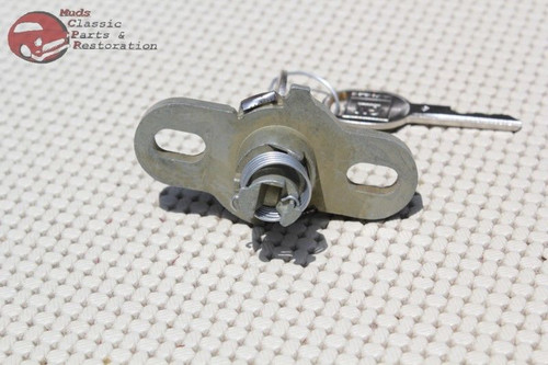 74 -77 Chevy Camaro; 70-73 Firebird Trunk Lock Oval Round Key Set Kit New