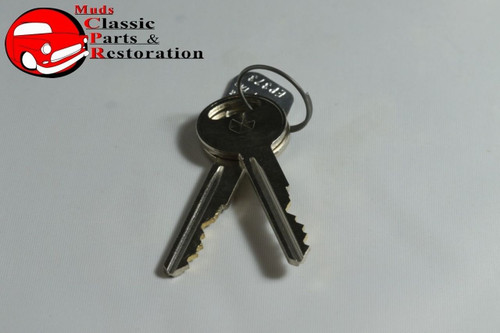 73-89 Chrysler Dodge Plymouth Duster Challenger Trunk Lock Keys W/Logo