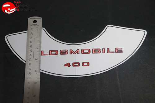 75 Oldsmobile 400 Air Cleaner Decal