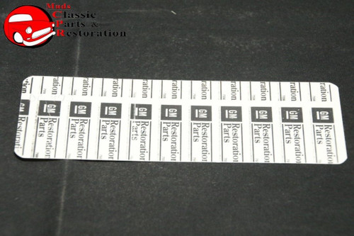 78 Camaro/Nova Z28 350Ci / 4Bbl Carb Us-Smog Emissions Decal Code Dt Gm#472888