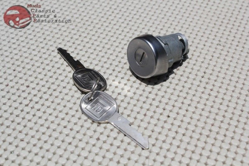 78-81 Chevy Camaro Trunk Lock Cylinder Key Set Kit Round Oval Head Keys