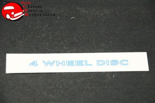 79 80 81 "4 Wheel Disc" Door Handle Insert Decal (Blue)