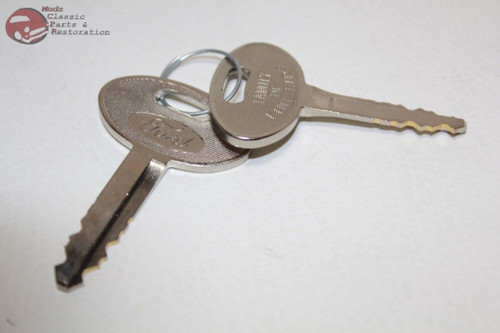 81-93 Mustang Ford Door Trunk Lock Cylinders Keys Black Cap Flat Pawl