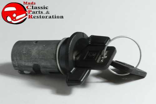 85-90 Jeep 79-85 Corvette 79-88 Camaro Ignition Lock W/Black Square Keys Gm Logo