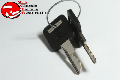 85-90 Jeep 79-85 Corvette 79-88 Camaro Ignition Lock W/Black Square Keys Gm Logo