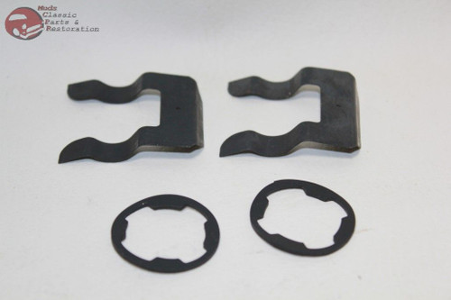 81-93 Mustang Ford Truck Door Lock Cylinder Key Set Chrome Cap Flat Pawl New