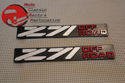 88-98 Chevy Gmc Truck Z71 Offroad Door Emblem, Pair