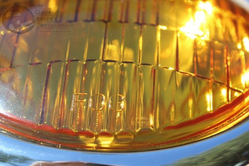 Amber 5" 12 Volt Custom Mounted Fog Lights Lamps Vintage Style Car Truck Hot Rod