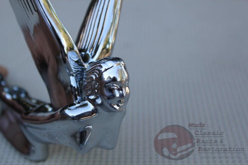 Art Deco Flying Winged Wing Godess Angel Hood Ornament Custom Truck Hot Rat Rod