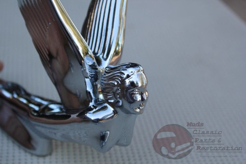 Art Deco Flying Winged Wing Godess Angel Hood Ornament Custom Truck Hot Rat Rod
