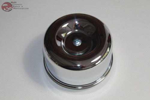 Bee Hive 2 5/8 Chrome Air Cleaners Smooth Short Custom Truck Hot Rat Rod Gasser