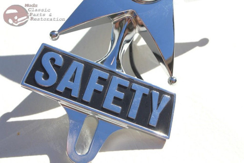 Blue Light Safety Star LED License Plate Topper Ornament Custom Truck Hot RatRod