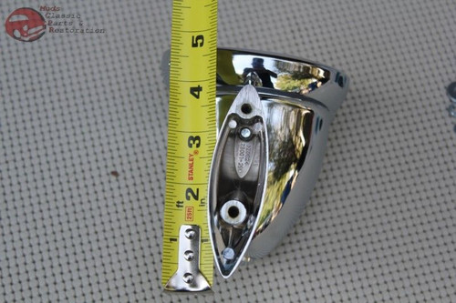 Bullet Style Chrome Fender Door Sports Mirror Japanese British Compact Custom