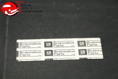 Camaro 396/325-Hp Air Cleaner Service Instruction Decal