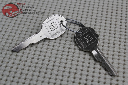 Camaro Chevelle Nova Gto Cutlass Lock Set Door Trunk Key Kit Oval H Groove