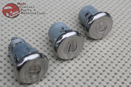 Camaro Chevelle Nova Gto Cutlass Lock Set Door Trunk Key Kit Oval H Groove