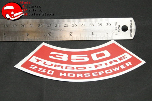 Camaro, Nova 350 Turbo Fire 250-Hp Air Cleaner Decal