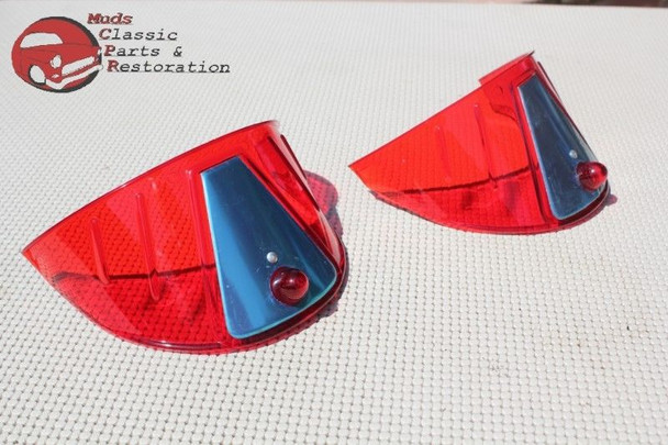 Red Plastic Headlight Headlamp Visor 