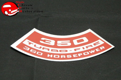 Jim Osborn DC0575 Turbo Fire 350 Air Cleaner Decal