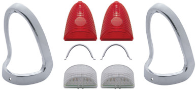 Chevy Taillight Bezels, Best Quality, 1955 | Classic Chevy