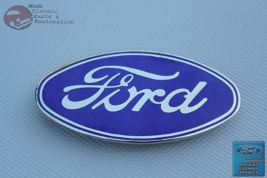 28-30 Ford Model A Hot Rat Street Rod Blue Oval Radiator Shell Emblem New