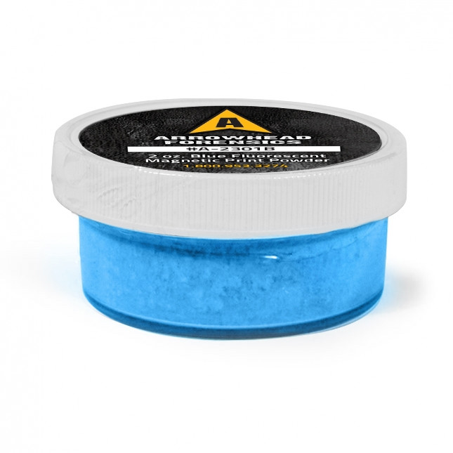 Blue Fluorescent Magnetic Latent Fingerprint Powder 2oz | Arrowhead ...