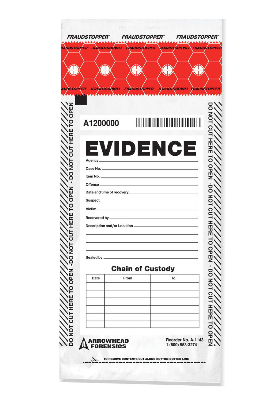 SureSeal™ Tamper Indicating Evidence Bags - 4